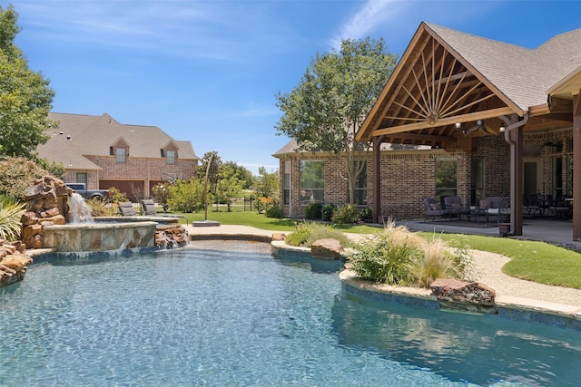 3030 Pecan Grove Ln, Celina, TX 75078 - swimming pool featuring a patio and a jacuzzi