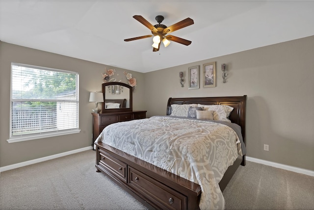 7104 Negril Ct, Fort Worth, TX 76137 - bedroom with light carpet and ceiling fan