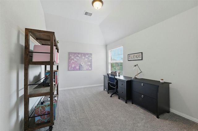 5413 Percy Priest St, Fort Worth, TX 76179 - home office with light colored carpet and vaulted ceiling