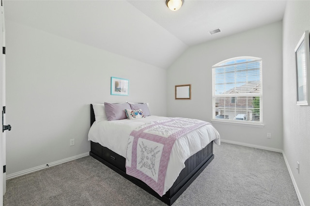 5413 Percy Priest St, Fort Worth, TX 76179 - carpeted bedroom featuring lofted ceiling and baseboards