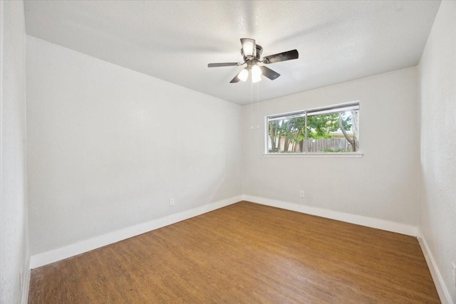 4132 Alava Dr, Fort Worth, TX 76133 - spare room with wood finished floors and a ceiling fan