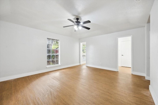 4132 Alava Dr, Fort Worth, TX 76133 - empty room with light wood finished floors and a ceiling fan