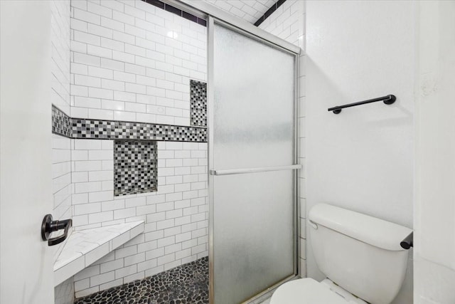 4132 Alava Dr, Fort Worth, TX 76133 - full bathroom featuring toilet and a shower stall