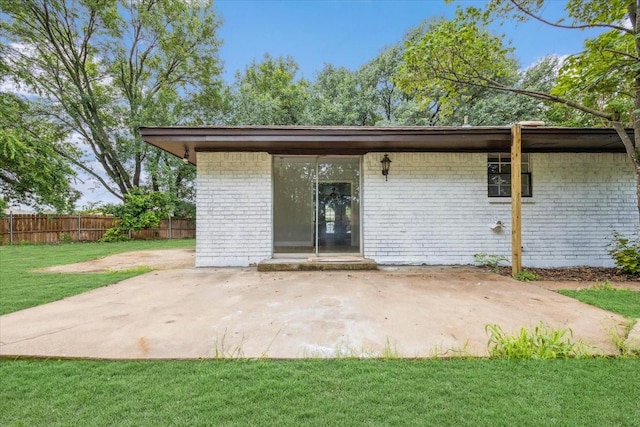 4132 Alava Dr, Fort Worth, TX 76133 - rear view of house featuring brick siding and a patio area