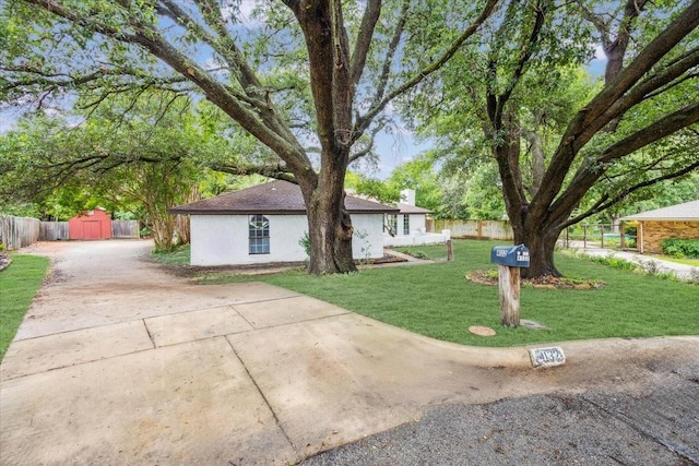 4132 Alava Dr, Fort Worth, TX 76133 - ranch-style house with driveway and a chimney