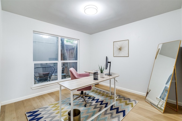9707 Highland View Dr, Dallas, TX 75238 - office space with wood finished floors and baseboards