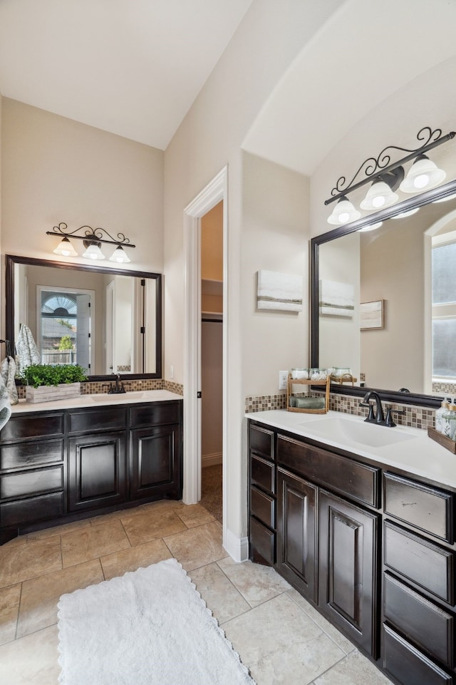 1256 Teton Dr, Burleson, TX 76028 - full bathroom with vanity and tile patterned flooring