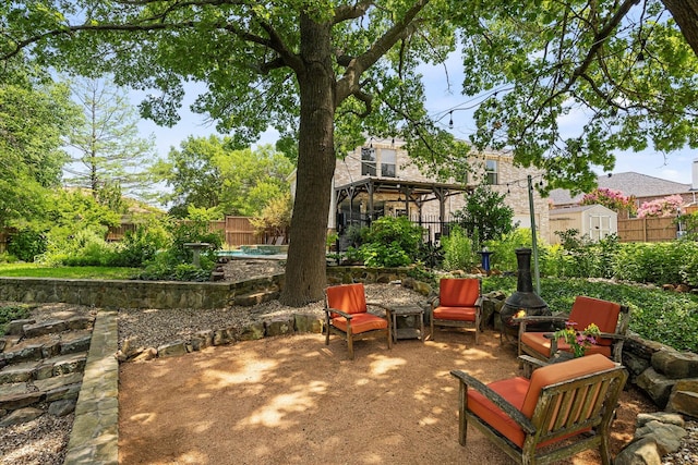 1045 Hillcrest Cir, Rockwall, TX 75087 - fenced backyard featuring a patio