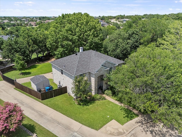 1045 Hillcrest Cir, Rockwall, TX 75087 - view from above of property
