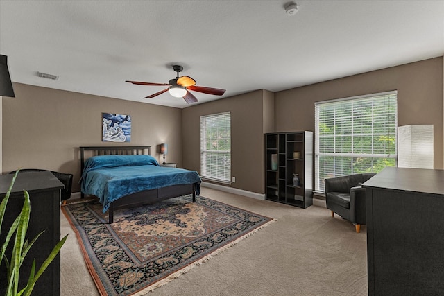 1045 Hillcrest Cir, Rockwall, TX 75087 - bedroom with light carpet and ceiling fan