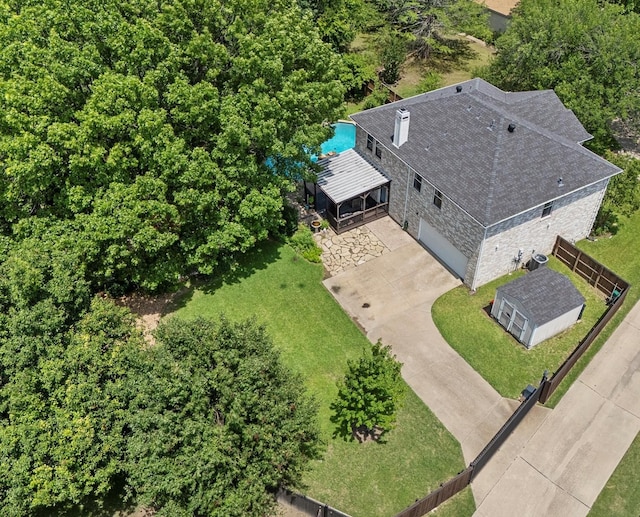 1045 Hillcrest Cir, Rockwall, TX 75087 - view from above of property