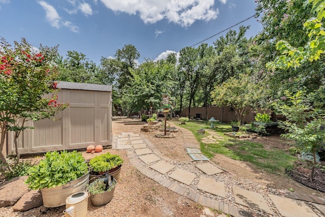 2057 Breezywood Dr, Flower Mound, TX 75022 - fenced backyard with a shed