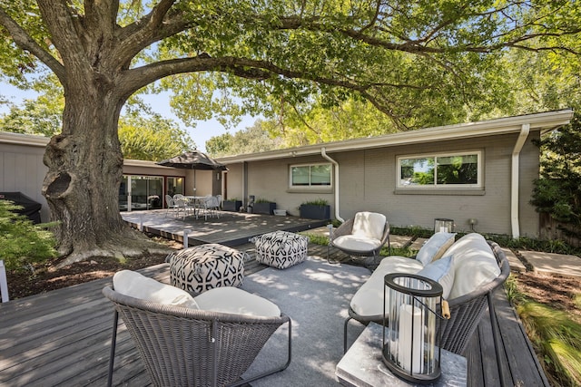 10832 Cinderella Ln, Dallas, TX 75229 - deck with outdoor dining area