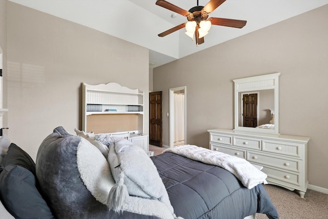 12780 Cartwright Trl, Ponder, TX 76259 - bedroom featuring light colored carpet and ceiling fan