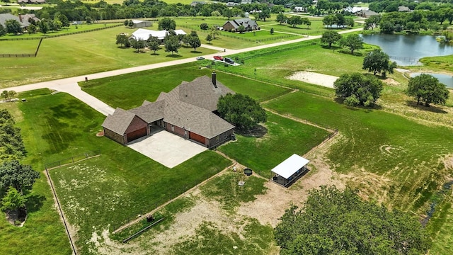 12780 Cartwright Trl, Ponder, TX 76259 - drone / aerial view of a large body of water