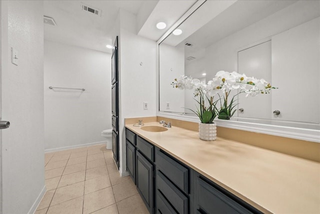 9206 Flickering Shadow Dr, Dallas, TX 75243 - full bathroom with vanity and tile patterned floors