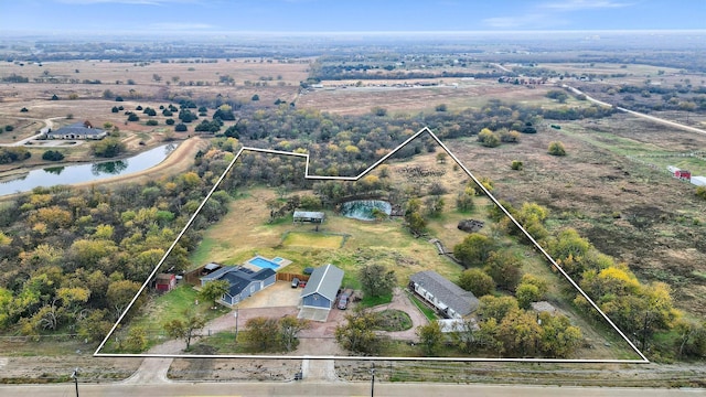 2212 Fred Smith Pkwy, Celina, TX 75009 - view of rural area featuring property boundaries highlighted and a large body of water