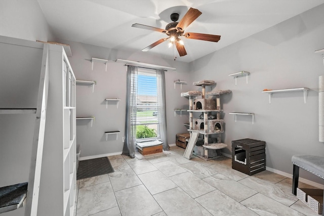 4201 Blackwillow Dr, Mesquite, TX 75150 - misc room with a ceiling fan and baseboards
