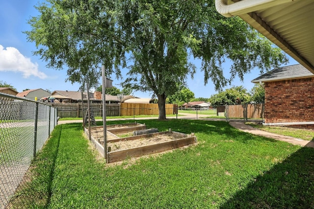 4201 Blackwillow Dr, Mesquite, TX 75150 - fenced backyard with a vegetable garden