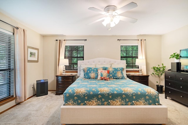 730 Cedar Crk, Reno, TX 75462 - carpeted bedroom with a ceiling fan and baseboards