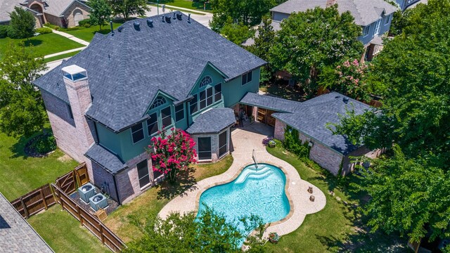 214 Chisholm Trl, Argyle, TX 76226 - view of subject property with a pool area