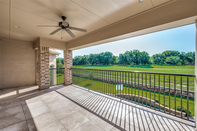 8540 Canyon Xing, Lantana, TX 76226 - patio / terrace featuring a ceiling fan