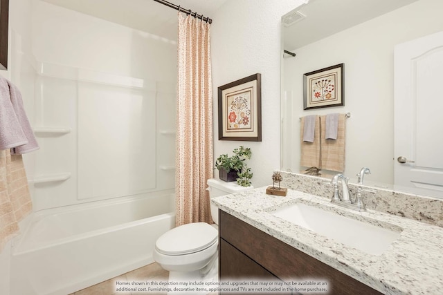 155 Wild Oak Gln, Lavon, TX 75166 - full bath with vanity, shower / bathtub combination with curtain, and tile patterned flooring