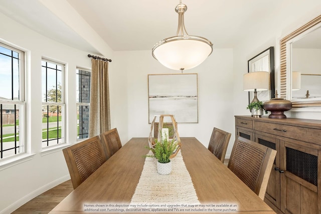155 Wild Oak Gln, Lavon, TX 75166 - dining space featuring wood finished floors and healthy amount of natural light