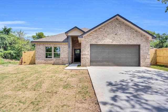 5136 Farnsworth Ave, Fort Worth, TX 76107 - ranch-style house with brick siding, driveway, an attached garage, and a shingled roof