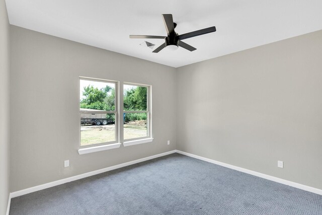 5136 Farnsworth Ave, Fort Worth, TX 76107 - empty room with ceiling fan and carpet flooring