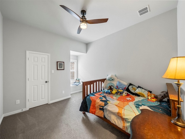 604 Rough Creek Dr, Mckinney, TX 75071 - carpeted bedroom featuring baseboards and a ceiling fan