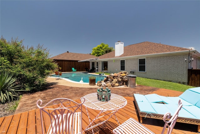 874 Havenbrook Dr, Arlington, TX 76001 - view of pool featuring a deck