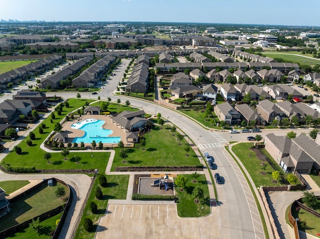 8133 Blumelia Dr, Dallas, TX 75252 - aerial view of property and surrounding area with a pool area