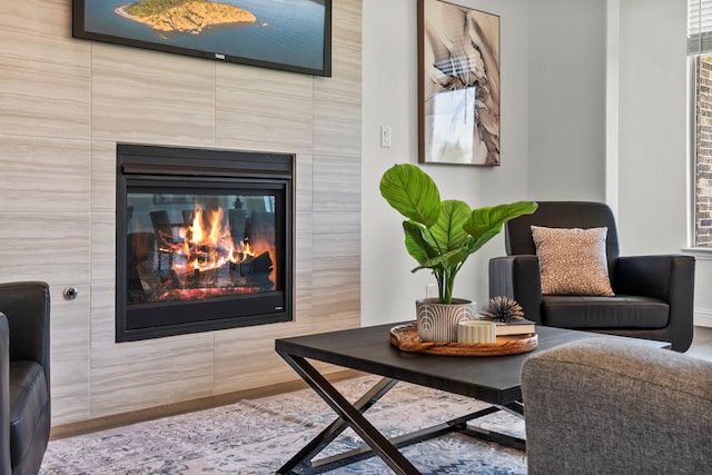 8133 Blumelia Dr, Dallas, TX 75252 - living area featuring a glass covered fireplace