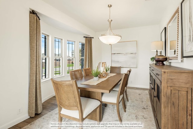 111 Cedar Grove Ct, Lavon, TX 75166 - dining space featuring baseboards and light wood-style flooring