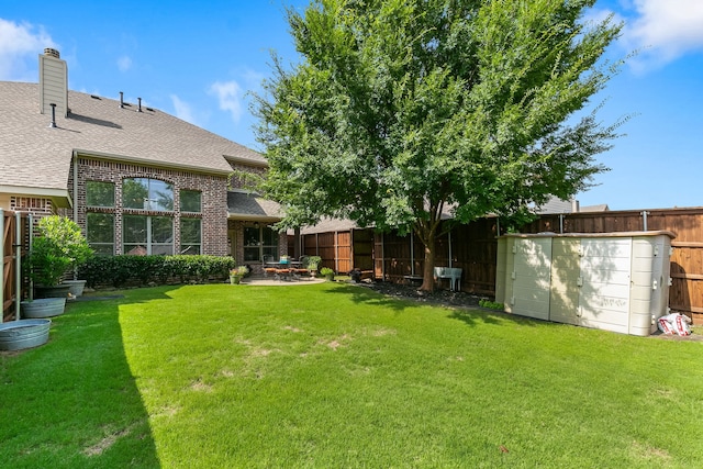 6400 Eaglestone Dr, Mckinney, TX 75070 - fenced backyard with a patio