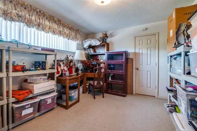 100 La Paz Ct, Irving, TX 75062 - carpeted office with a textured ceiling