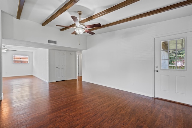 7005 Culver Ave, Fort Worth, TX 76116 - unfurnished living room featuring a ceiling fan and wood finished floors