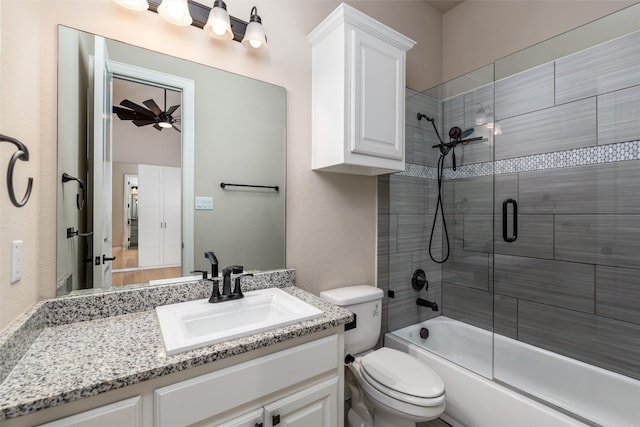 3208 Twin Eagles Dr, Celina, TX 75009 - bathroom featuring vanity and shower / bath combination with glass door