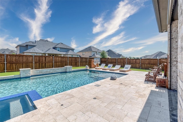 3208 Twin Eagles Dr, Celina, TX 75009 - view of pool with a patio area, a fenced backyard, and a residential view