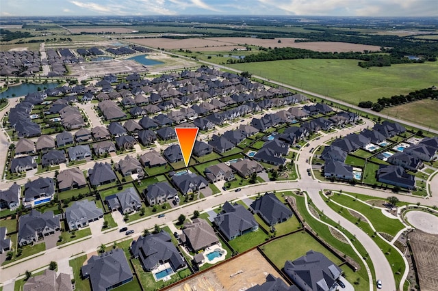 3208 Twin Eagles Dr, Celina, TX 75009 - view of property location with nearby suburban area and a nearby body of water