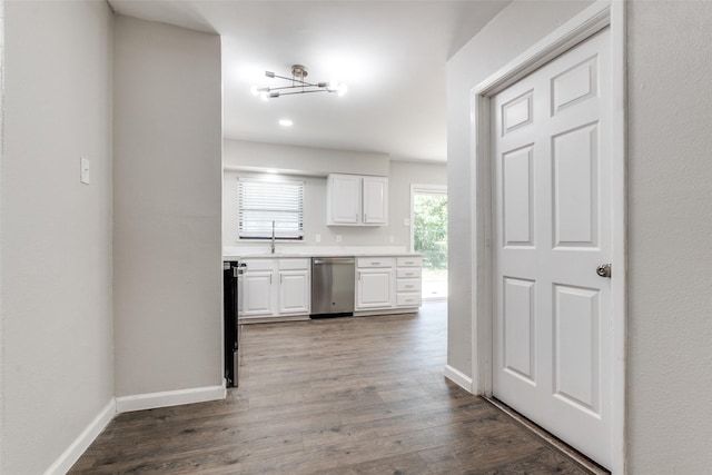 2406 Globe Ave, Dallas, TX 75228 - corridor with dark wood-style flooring