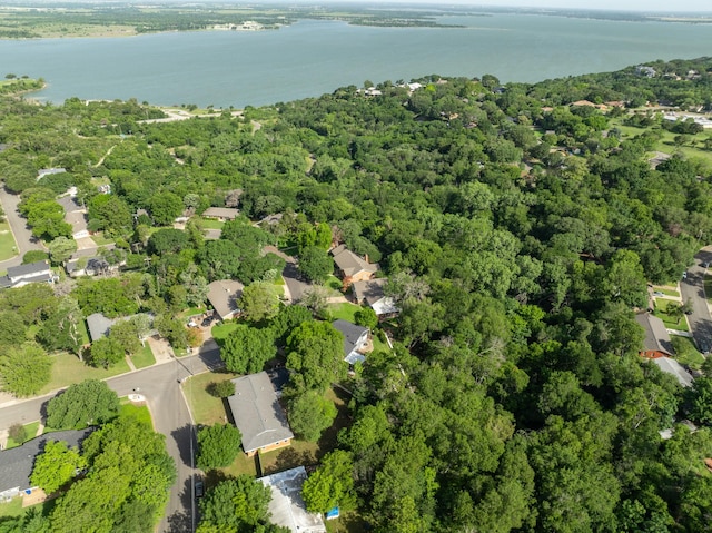 2333 Hermanson Dr, Waco, TX 76710 - aerial view of property and surrounding area with a large body of water and a forest
