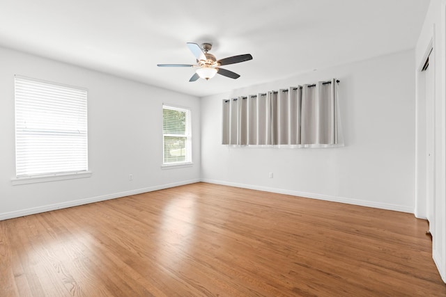 2333 Hermanson Dr, Waco, TX 76710 - spare room with ceiling fan and wood finished floors
