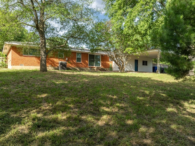 2333 Hermanson Dr, Waco, TX 76710 - rear view of property with a yard