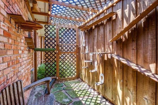 6211 White Rose Trl, Dallas, TX 75248 - wine cellar with wooden walls