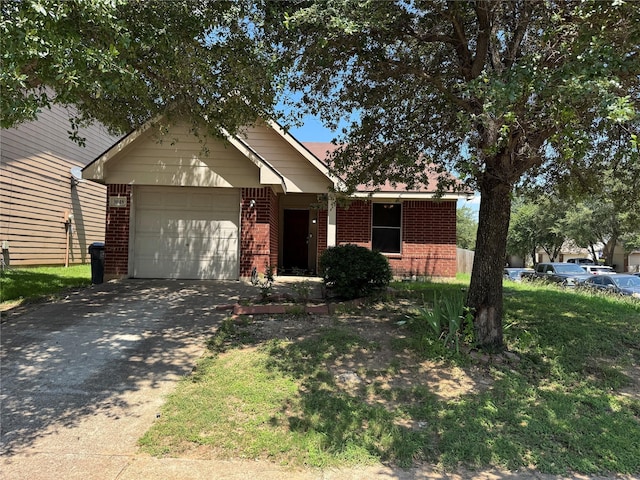 3048 Saint Ursula Dr, Dallas, TX 75233 - view of front of home with brick siding, an attached garage, and driveway