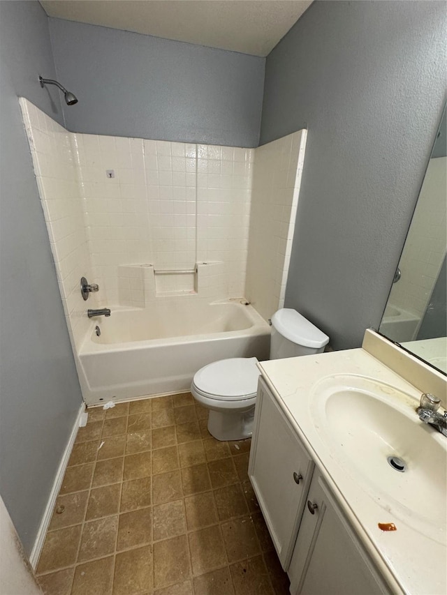 3048 Saint Ursula Dr, Dallas, TX 75233 - full bath with vanity, shower / bath combination, and a textured wall