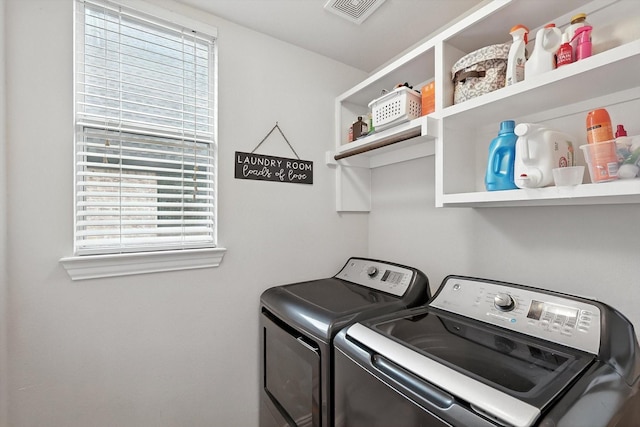 13242 Grayhawk Blvd, Frisco, TX 75033 - laundry room featuring independent washer and dryer and plenty of natural light