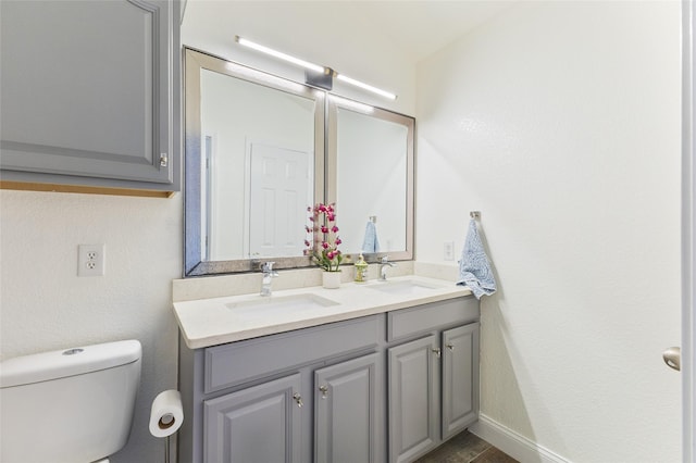 502 Austin Ln, Lavon, TX 75166 - bathroom with double vanity and toilet
